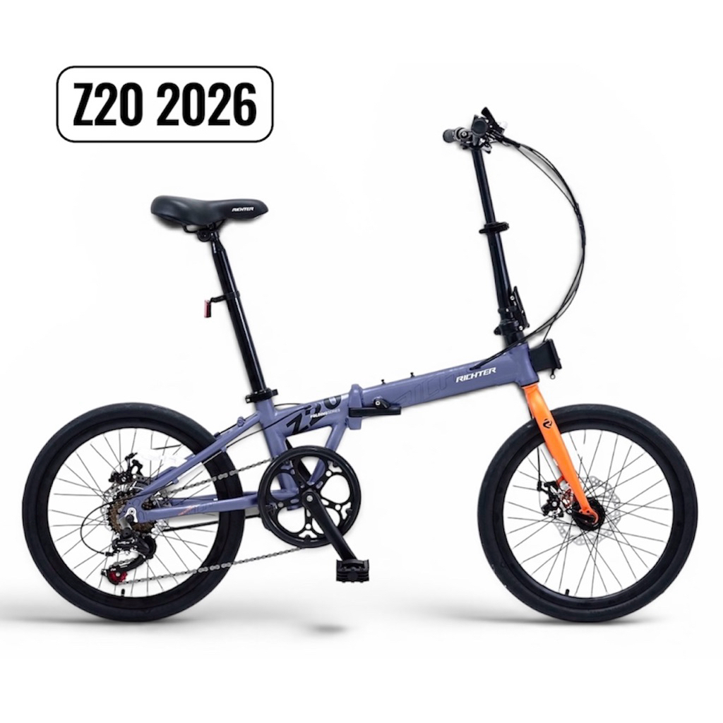 จักรยานพับได้ RICHTER Z20 เฟรมอลูมิเนียม โฉมใหม่ปี2026 ล้อ 20 นิ้ว เกียร์ Shimano 7 Speed