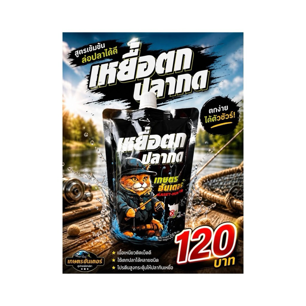 เหยื่อตกปลากดเกษตรฮันเตอร์ ขนาด 350 กรัม