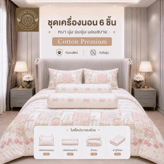 ชุดเครื่องนอนพรีเมี่ยม 6 ชิ้น