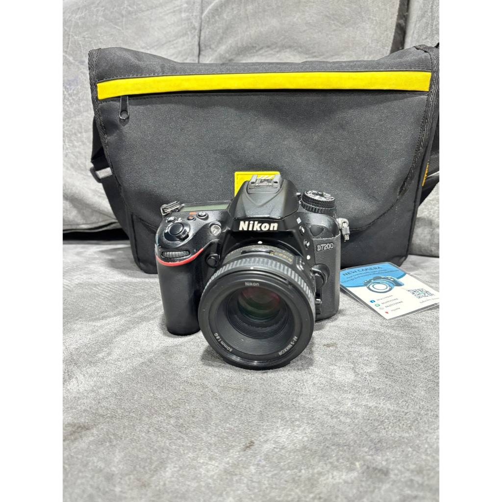 กล้องมือสอง Nikon D7200 พร้อมเลนส์50mm มีอุปกรณ์
