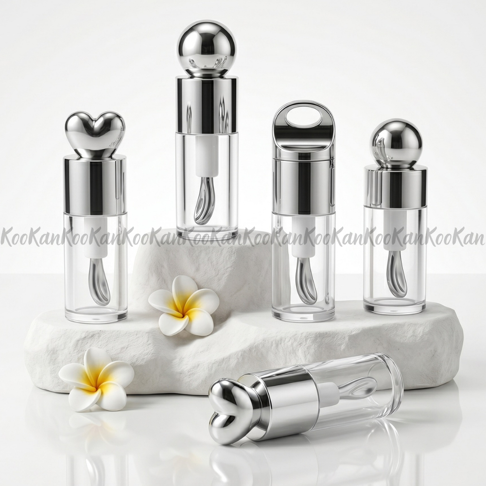 พร้อมส่ง หลอดลิป หลอดคอนซิลเลอร์ หลอดเครื่องสำอาง แปรงเหล็กใหญ่ ขนาด 4 ml