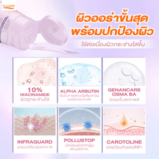 POCARE PERFECT BODY BRIGHTENING TONE UP SPF50+ PA++++ 120ml กันเเดด โทนอัพผิว ติดทน กันน้ำ ไม่ติดขน [ มี 2 เฉดสี ]