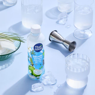 [24 ขวด] น้ำมะพร้าวน้ำหอมออร์แกนิค ไทยโคโค่ (Thai Coco) Organic Namhom Coconut Water 350 ml.