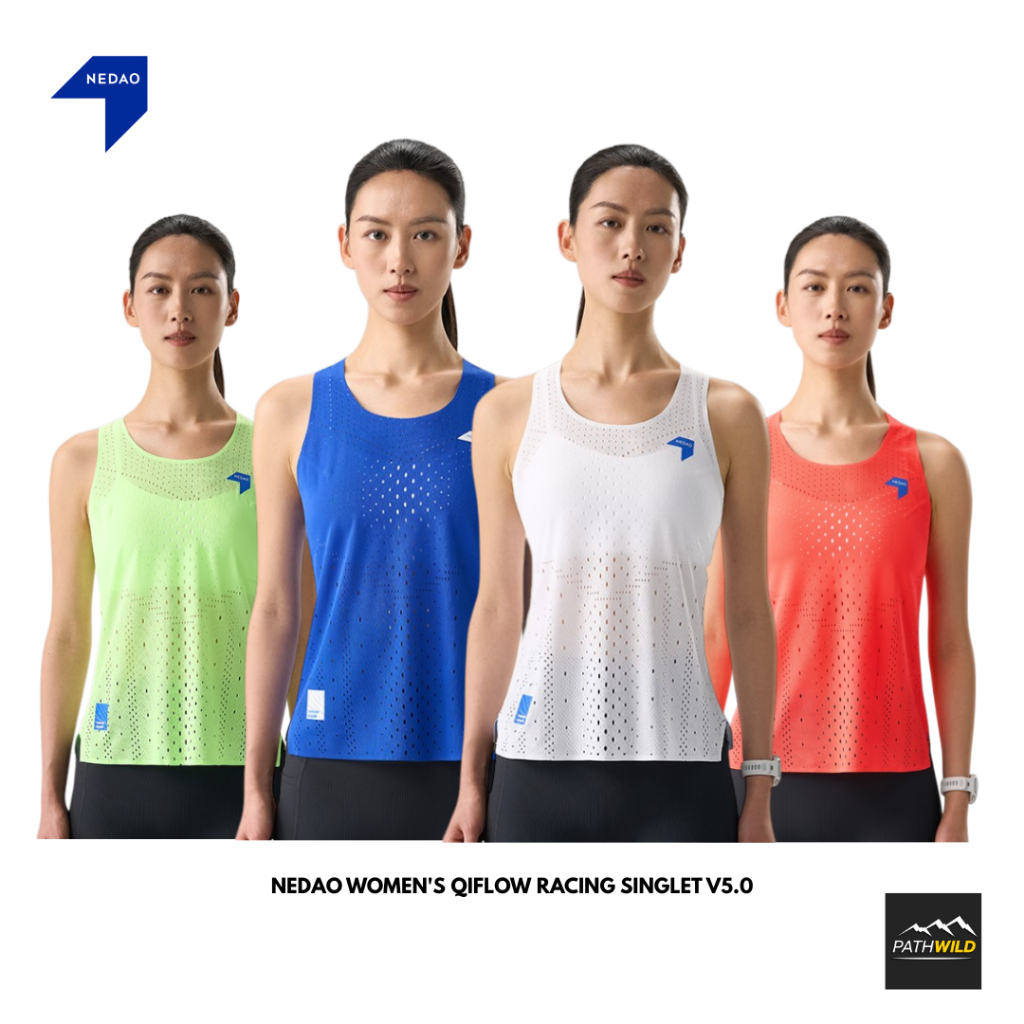 NEDAO WOMEN'S QIFLOW RACING SINGLET V5.0 เสื้อวิ่งออกกำลังกายผู้หญิง น้ำหนักเบา ระบายอากาศได้ดี แห้งไว