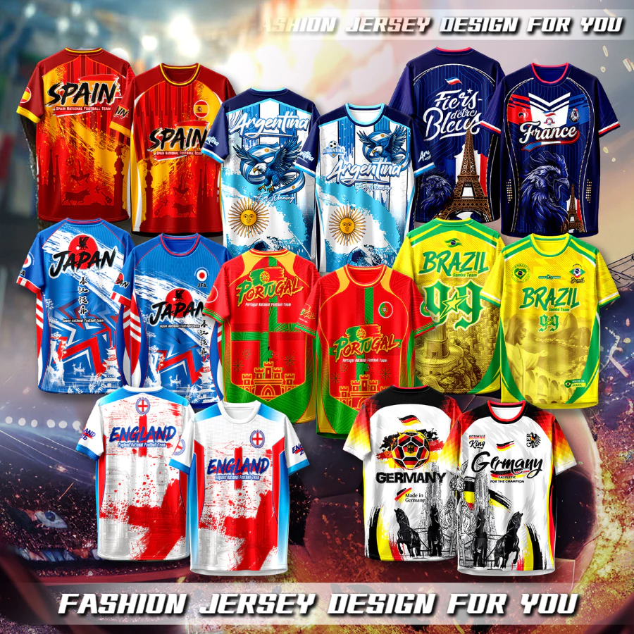 เสื้อบอล เสื้อกีฬาคอกลม เสื้อทีมชาติ 2026 เนื้อผ้าใส่สบาย สีสวย