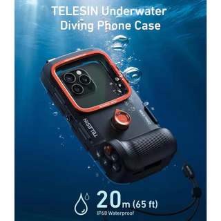 TELESIN Diving Phone remote case Photo & Video Diving Housing Handle Grip เคสรีโมทมือถือสำหรับดำน้ำ