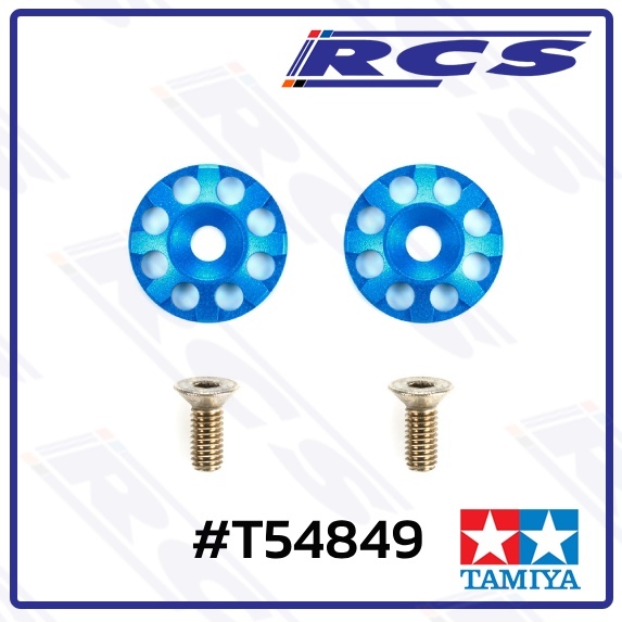 TAMIYA 54849 ALUMINUM WING WASHERS (Blue)