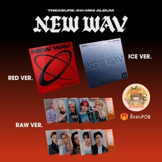 [PRE] TREASURE - 4th MINI ALBUM [NEW WAV] อัลบั้ม RED - ICE - RAW VER.