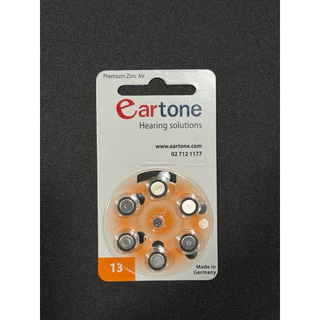 [แท้ 100%] ถ่านเครื่องช่วยฟัง Eartone เบอร์ 13 แบตเตอรี่เครื่องช่วยฟัง Zinc Air