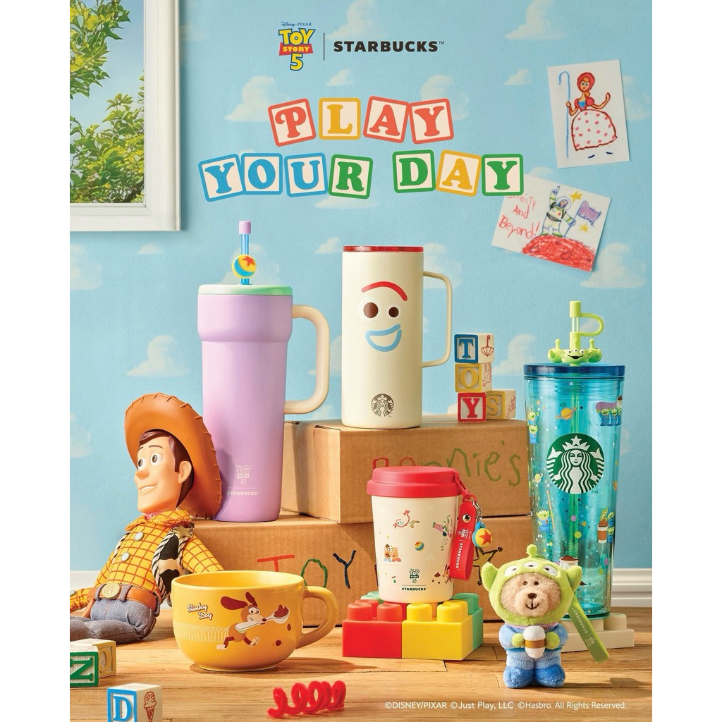 🛒พร้อมส่ง/ส่งด่วน Starbucks X Toy Story 5 แก้วเก็บความเย็น