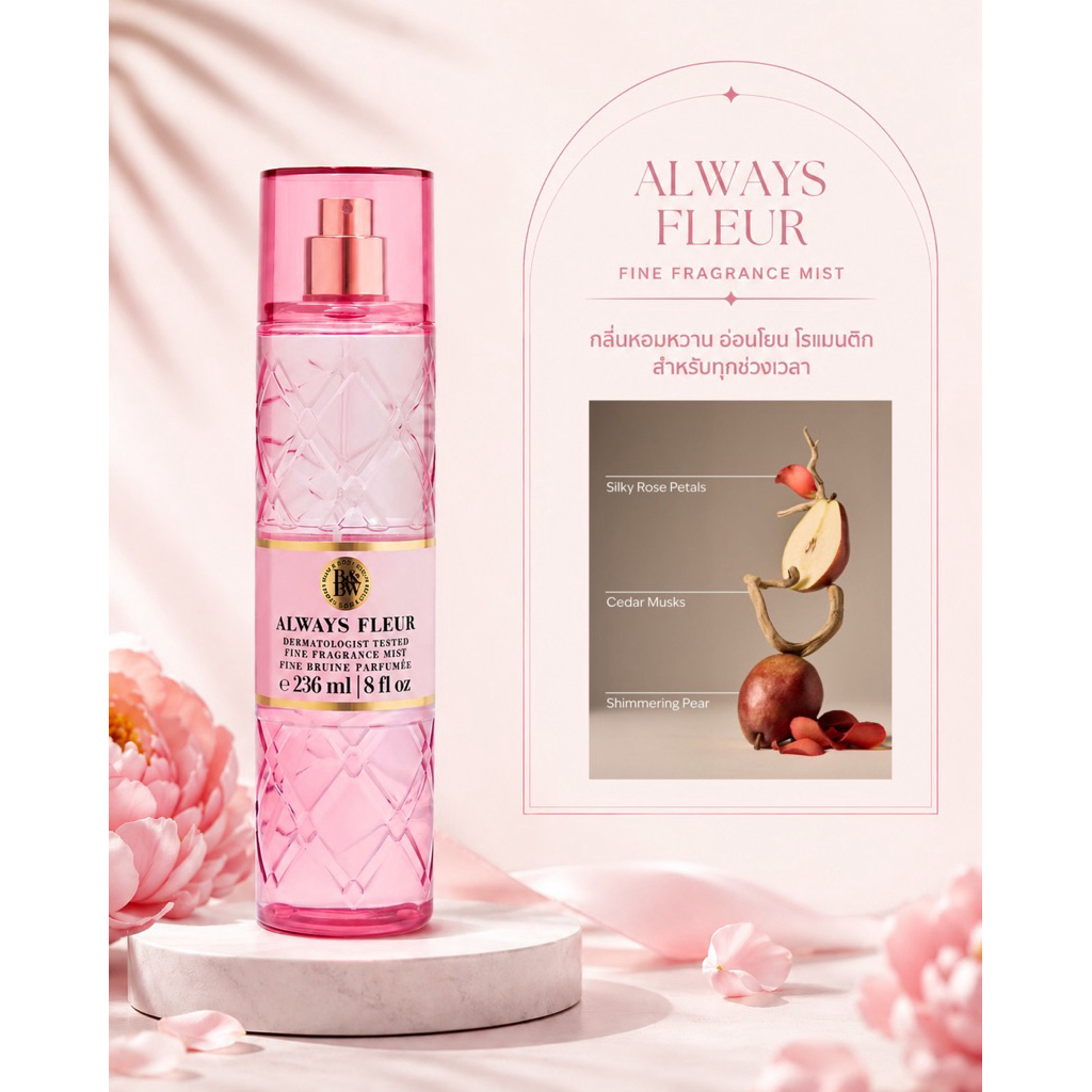 น้ำหอมแบ่งขายแท้💯 จากบ้าน Bath & Body Works กลิ่น ALWAYS FLEUR