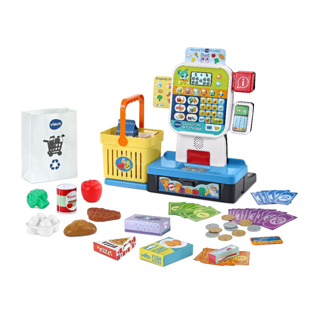 เครื่องคิดเงินอัตโนมัติ VTech Count on Me ของเล่น การเล่นบทบาทสมมติ ของขวัญ สำหรับเด็กเล็ก (80-591500)