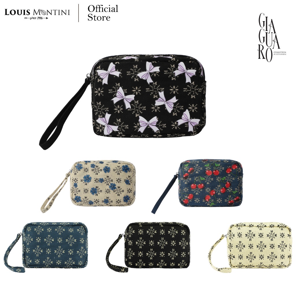 Louis Montini (Giaguaro) กระเป๋าใส่เครื่องสำอาง ผ้าแคนวาสกันน้ำ กระเป๋าอเนกประสงค์ LYP15