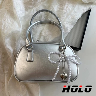 HOLO พวงกุญแจ เกาหลี ไข่มุก ผีเสื้อ ปม จี้หัวใจรัก เหมาะสำหรับตกแต่งและจับคู่ กระเป๋าและกระเป๋าเงิน