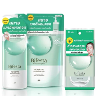 Bifesta บิเฟสต้า ไมเซลล่า คลีนซิ่ง Cleansing Lotion Acne Care - Refill (ขวดปั๊ม400ml/รีฟิว360mlโฉมใหม่)