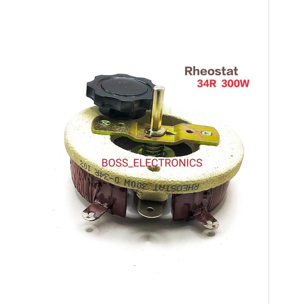 1ตัว 👉👉 Rheostat 300W 34 Ohm ตัวต้านทานปรับค่าได้ BC1 R 300W 34 โอม รีโอสตาร์ท 300W 34R Rheostat 0-3