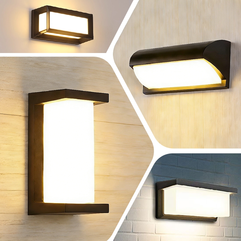 ไฟหน้าบ้าน LED กันน้ำ 25W 12W ติดผนัง สไตล์โมเดิร์น สําหรับตกแต่งสวน กลางแจ้ง โคมไฟภายนอก โคมไฟติดผนังภายนอก