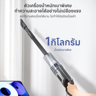 Simplus เครื่องดูดฝุ่น 18000Pa ดูดแรง ใช้ได้ทั้งมือถือและตั้งพื้น สำหรับบ้านและรถยนต์ HEPA น้ำหนักเบา1kg XCQH011