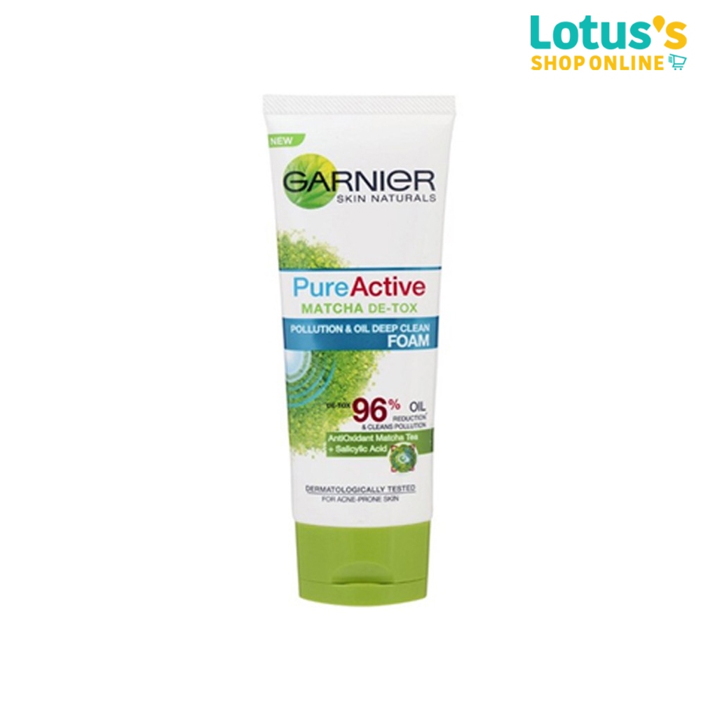 การ์นิเย่ เพียวแอคทีฟ มัทฉะ โฟม ขนาด 100 มล. GARNIER PURE ACTIVE MATCHA FOAM 100ML.