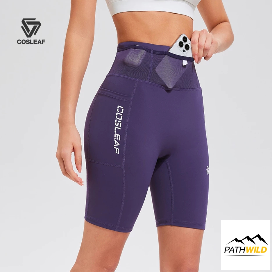 COSLEAF Trail Half tights กางเกงวิ่งรัดรูปสำหรับผู้หญิง ขาสามส่วน มีช่องเก็บของเยอะ นุ่มใส่สบายกระชับดีแห้งไว