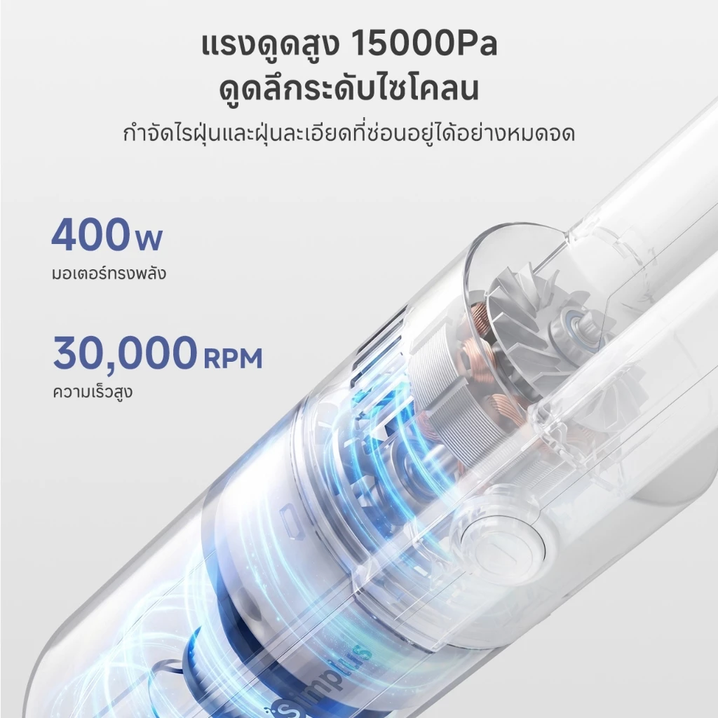 Simplus x PP Krit เครื่องดูดฝุ่นมีสาย 13000pa XCQH002 thumbnail 5
