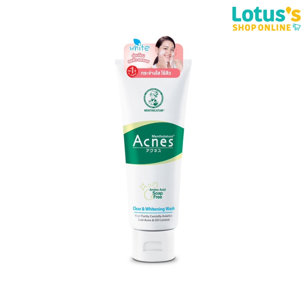 เมนโทลาทั่ม แอคเน่ส์ เคลียร์ แอนด์ ไวท์เทนนิ่ง วอช 100 กรัม MENTHOLATUM ACNES CLEAR AND WHITENING WASH 100 G.