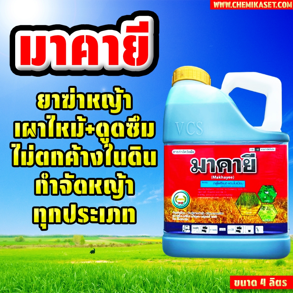มาคายี กลูโฟซิเนต ตราหวีทอง ขนาด 4 ลิตร ส่งเร็ว พร้อมส่ง