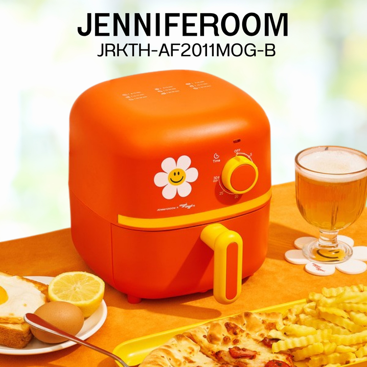 หม้อทอดไร้น้ำมัน 2 ลิตร JENNIFEROOM x wiggle wiggle By locknlock รุ่น JRKTH-AF2011MOG-B สีส้ม