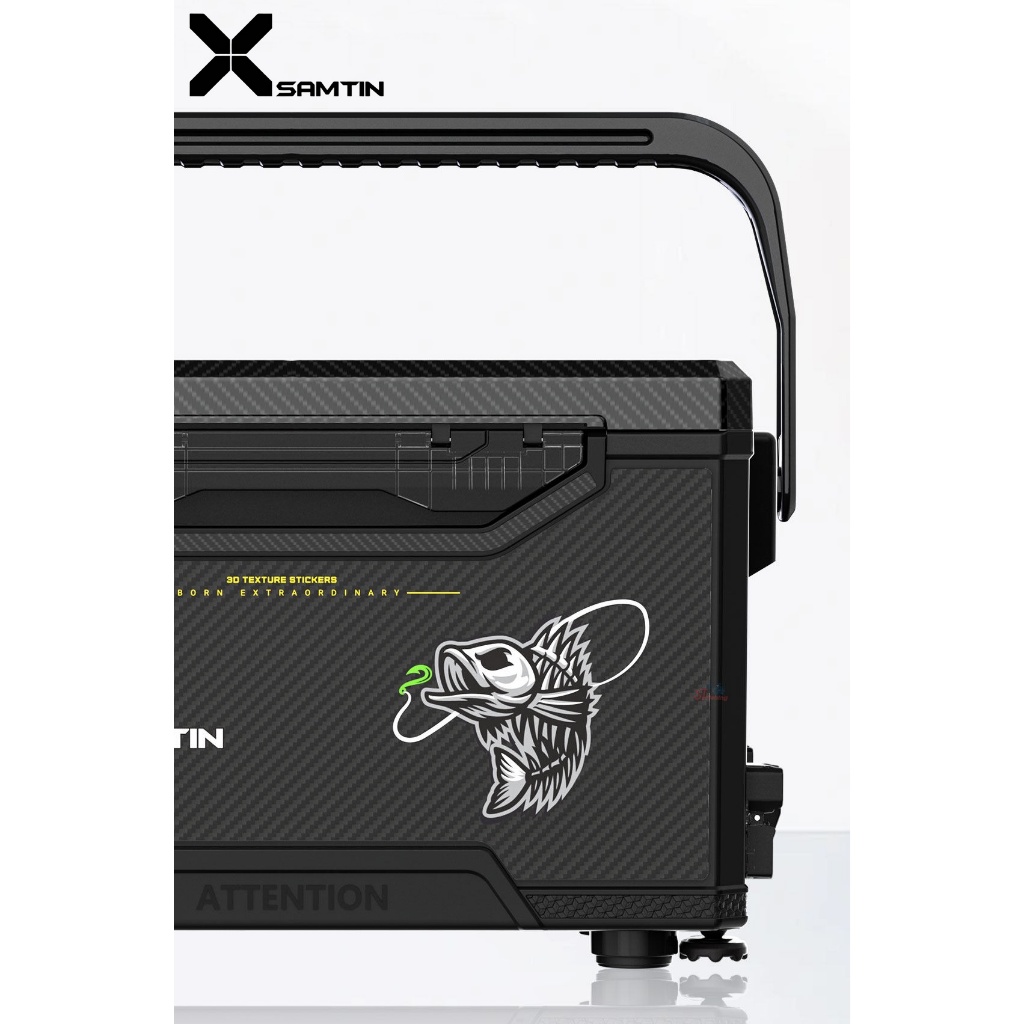 สติ๊กเกอร์ติดข้างกระติก X SAMTIN วัสดุสติกเกอร์ PET แบบหนาพิเศษ 1 ชุด มี 2 แผ่น (หน้า-หลัง) — صورة 3