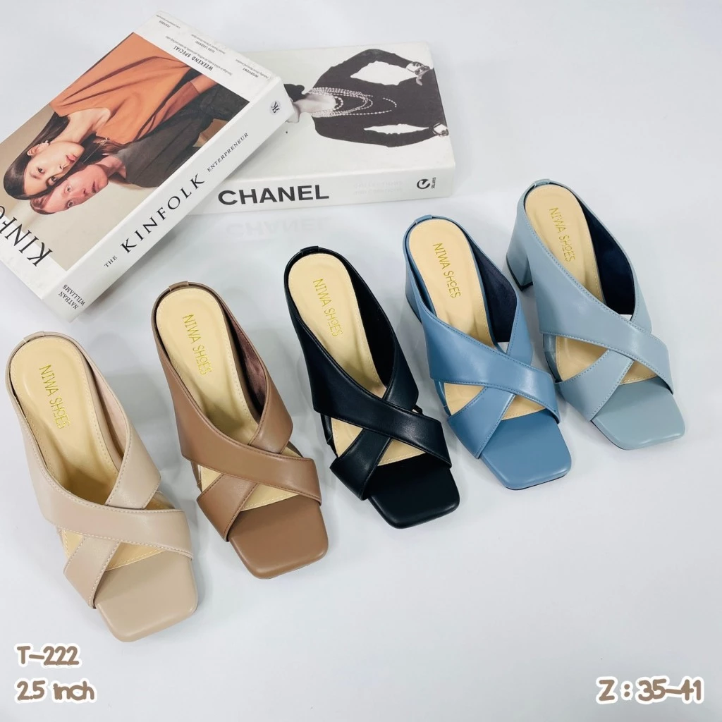 รองเท้าส้นสูง รองเท้ามีส้น รองเท้าส้น2.5นิ้ว รหัสสินค้า T-222 Niwa shoes