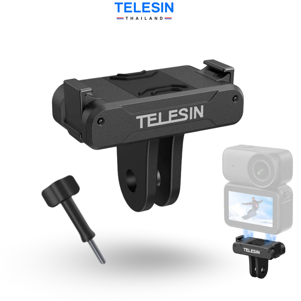 TELESIN DJI Osmo Nano / Action 6 Magnetic Quick Release Adapter Mount อะแดปเตอร์ยึดแบบปลดเร็ว