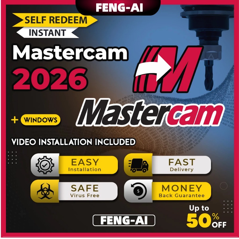 [FENG]Mastercam 2026 v28.0.7534 อายุการใช้งานล่าสุดสำหรับ Windows (64-บิต)