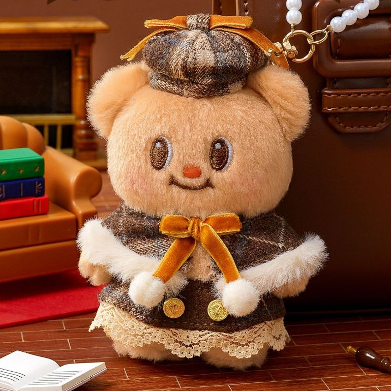 พวงกุญแจน้องเนย Butterbear พวงกุญแจตุ๊กตานุ่มนิ่มนักสืบสุดน่ารัก พร้อมสายห้อยไข่มุก