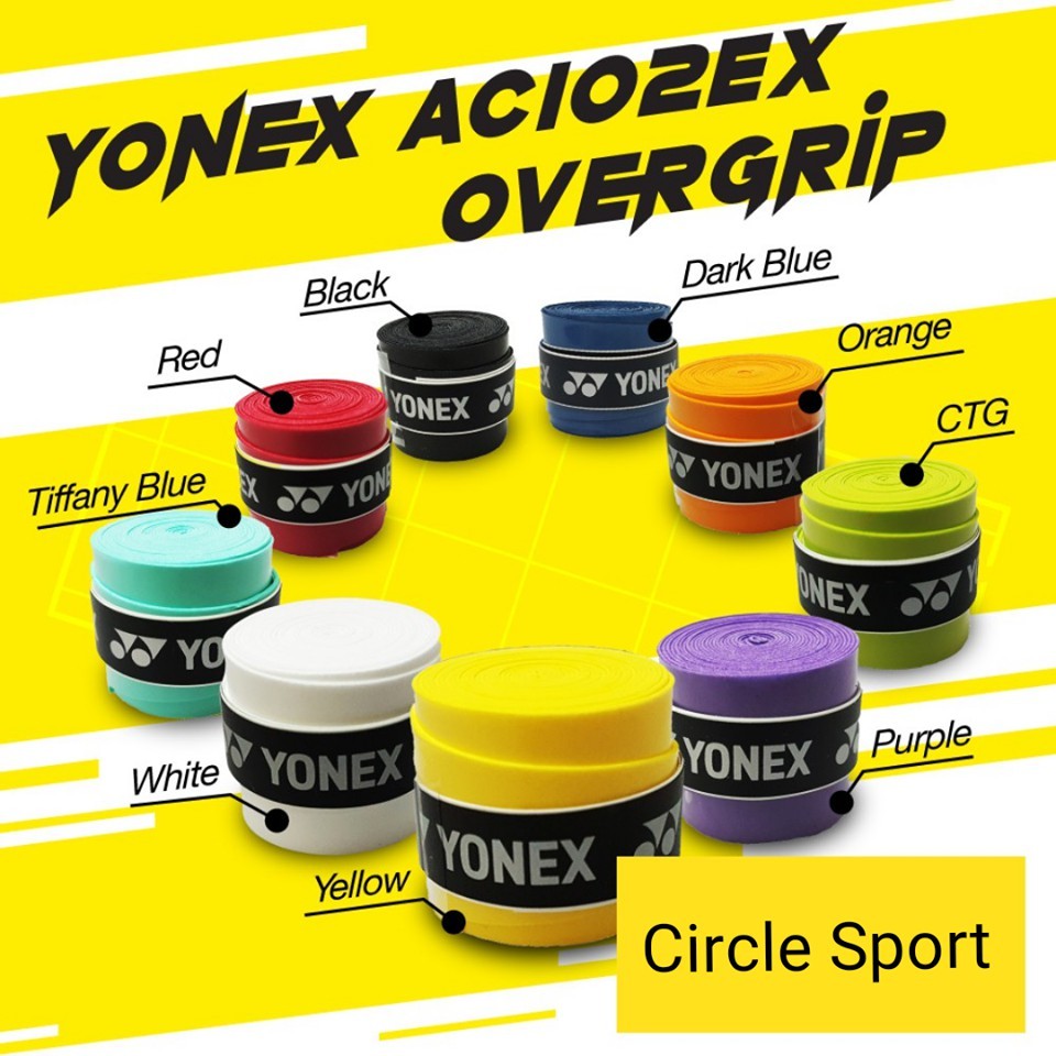 กริปด้ามแบดมินตัน YONEX AC102EX OVERGRIP (สินค้าลิขสิทธิ์แท้ 100%)