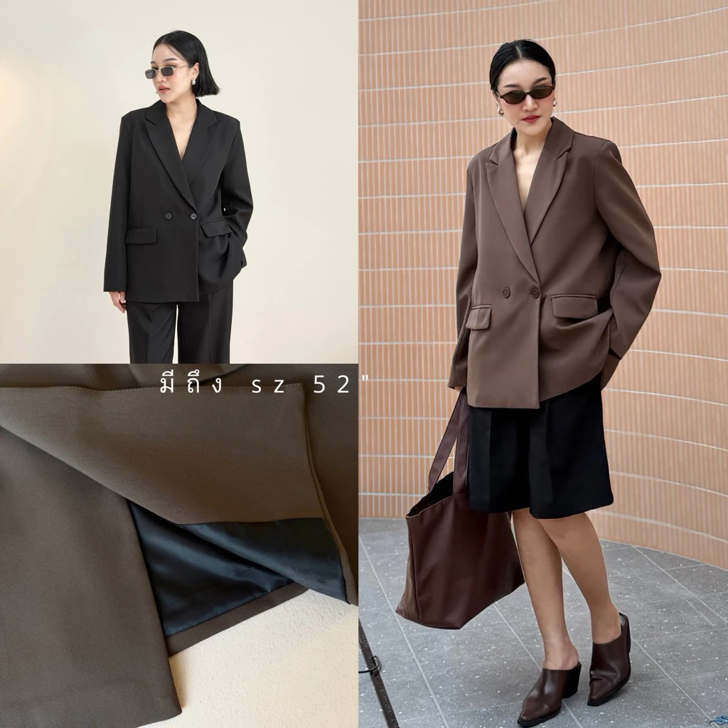 Kanndi (lris P7) suit blazer unisex สาวอวบ