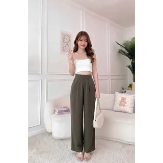 กางเกงขายาวทรงกระบอก กางเกงทำงาน กางเกงขายาว BASIC PANTS