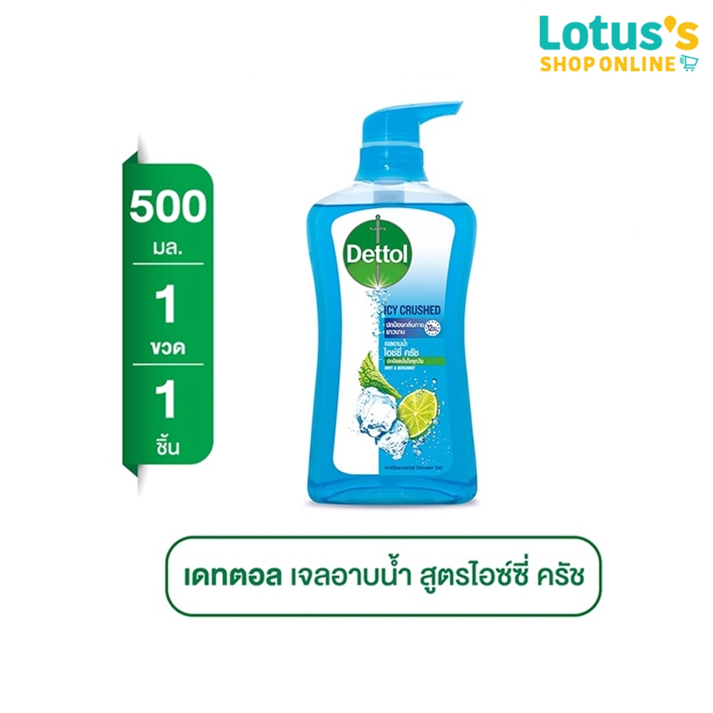 เดทตอล เจลอาบน้ำ ไอซ์ซี่ ครัช  ขนาด 500 มล DETTOL SHOWER GEL ICY CRUSH 500 ML.