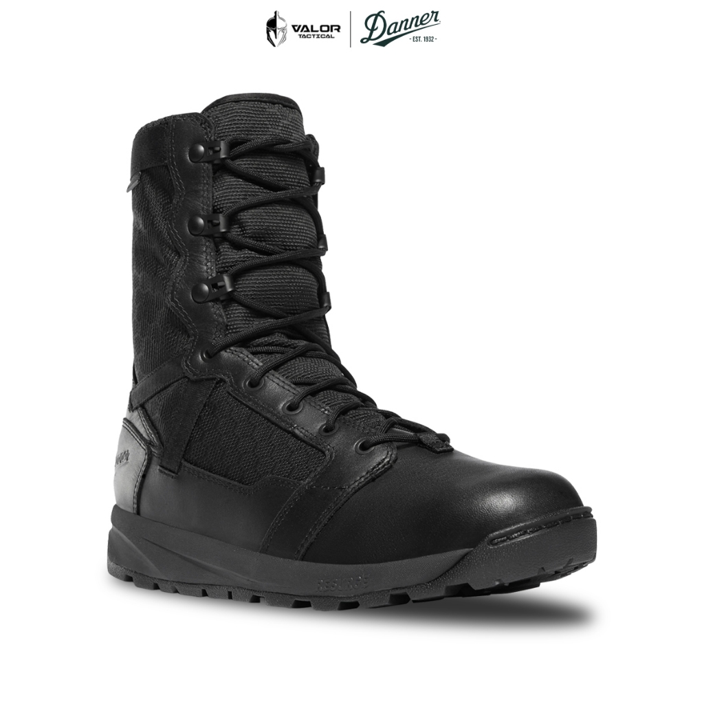 Danner - Men’s Resurgent Tactical 8" [Black] รองเท้าบูท คอมแบท ยุทธวิธี กันน้ำ กันลื่น