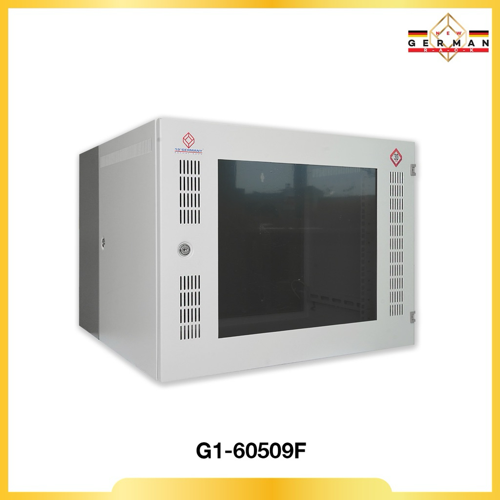19" GERMANY G1-60509F Front Perforate Wall Rack 9U (60x50x45.5cm)