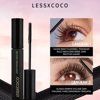LESSXCOCO มาสคาร่ากันน้ำ 36ชม. ดัดขนตางอนสวย ขนตายาวและหนาขึ้นชัด ไม่เป็นแพนด้า ปัดง่าย ล้างออกด้วยน้ำอุ่น