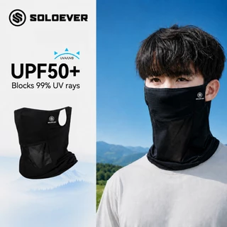 【TH การส่งสินค้า】SOLOEVER Face Marsk UPF50+ มาส์กกันแดด ผ้าละเอียด กันแดด กันแสง ใส่ได้ทั้งชายและหญิง Vacation