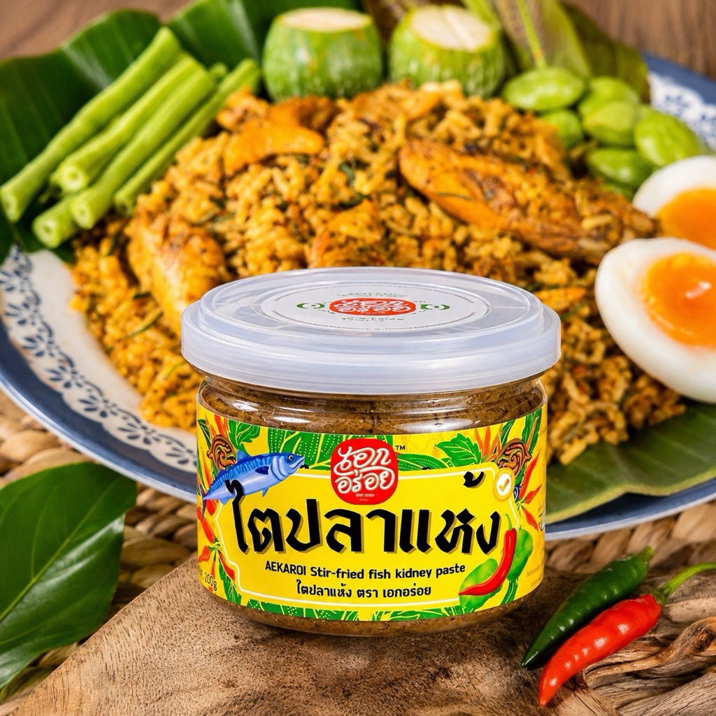 เอกอร่อย ไตปลาคั่วแห้ง พร้อมทาน ขนาด 200 กรัม
