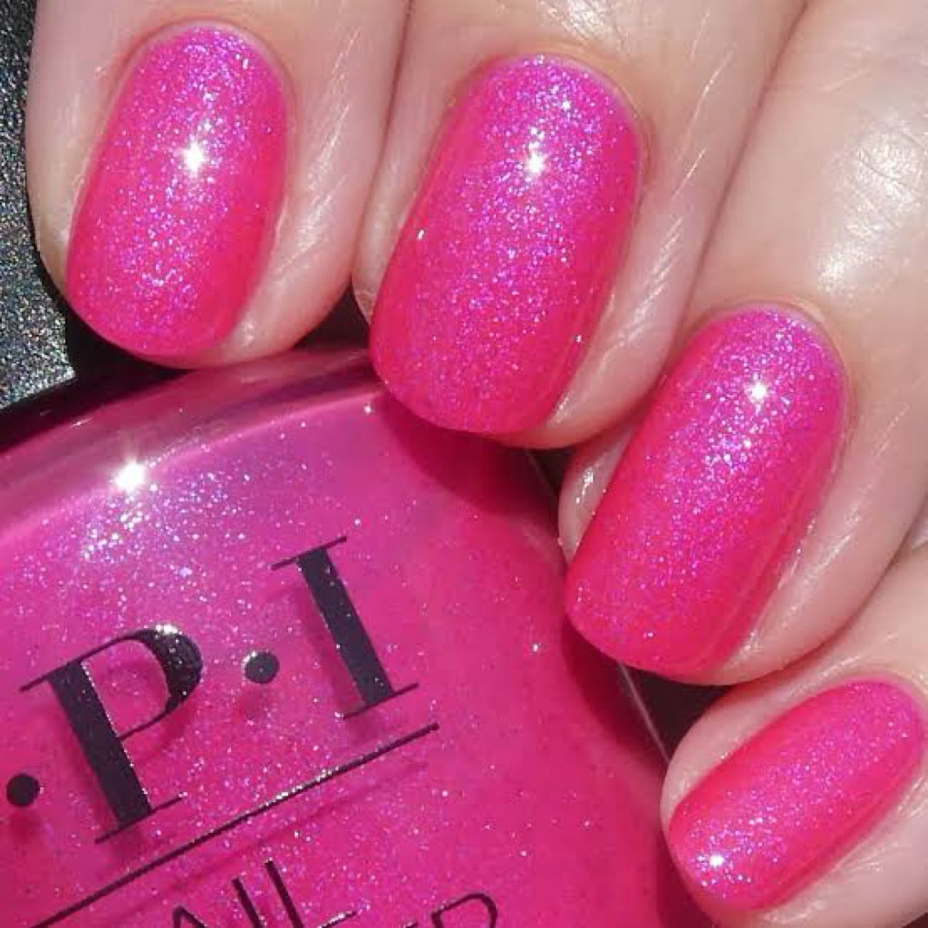 พร้อมส่ง OPI I Exercise Your Brights ชมพูแบบเกิด แบบเจิด ชิมเมอร์เหลือบ แท้ %