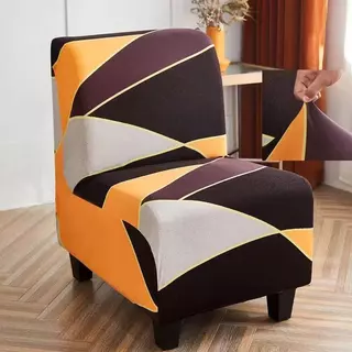 [Mini Sofa]ผ้าคลุมโซฟาเดี่ยวแบบไม่มีที่วางแขน ผ้าคลุมเก้าอี้แบบยืดหยุ่น ผ้าคลุมโซฟาที่นั่งเดี่ยวแบบยืดได้