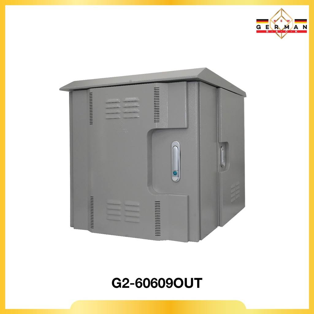 19” GERMAN WALL RACK OUTDOOR 9U, ลึกใช้งาน 60 cm. galvanize steel 60 x 70 x 61.5 SKU : G2-60609OUT