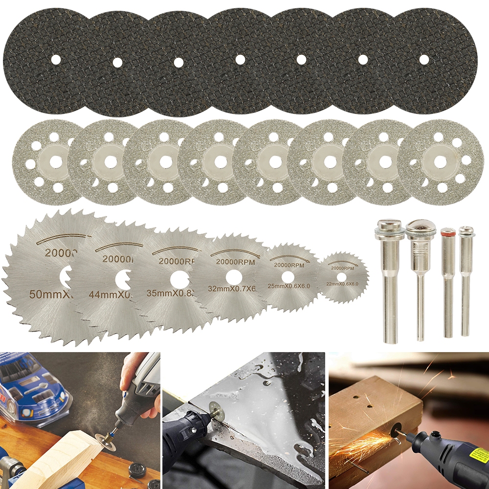 32pcs Diamond Cutting Discs Wheel Saw Blades Set & Drill Bit for Rotary Sell