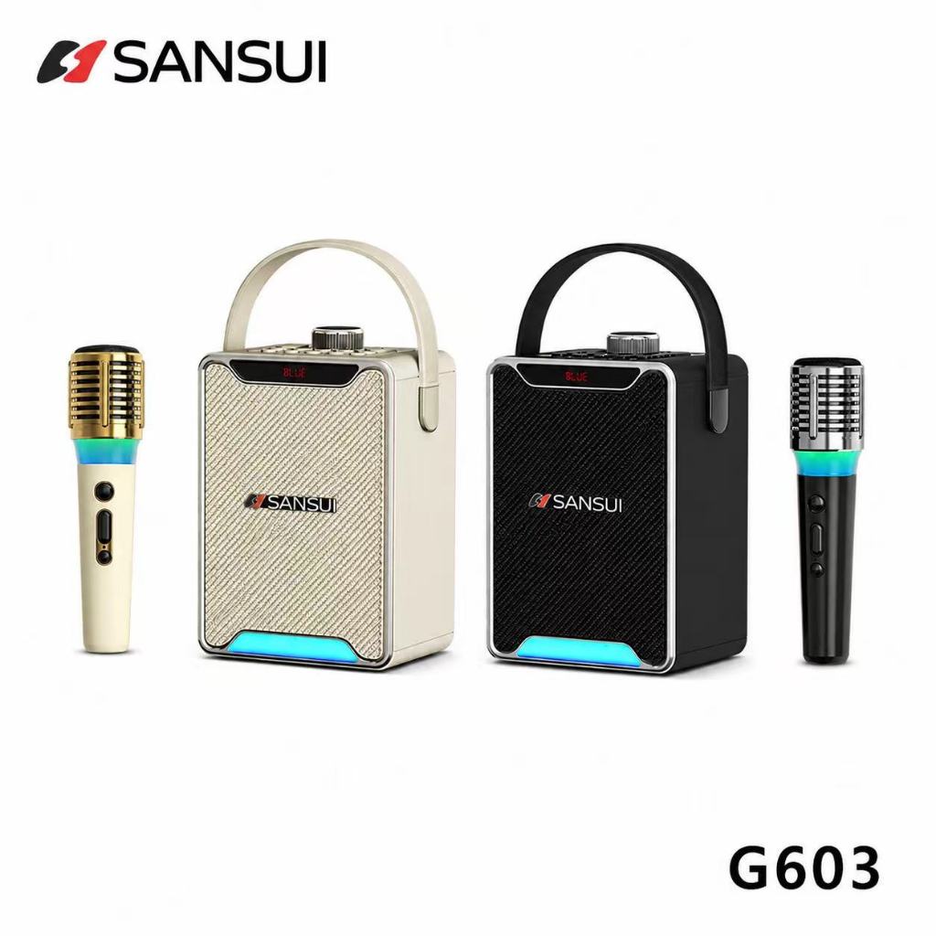 ลำโพงบลูทูธพกพา SANSUI เสียงแน่น เบสหนัก รองรับUSB/TF เสียงชัด พกพาง่าย