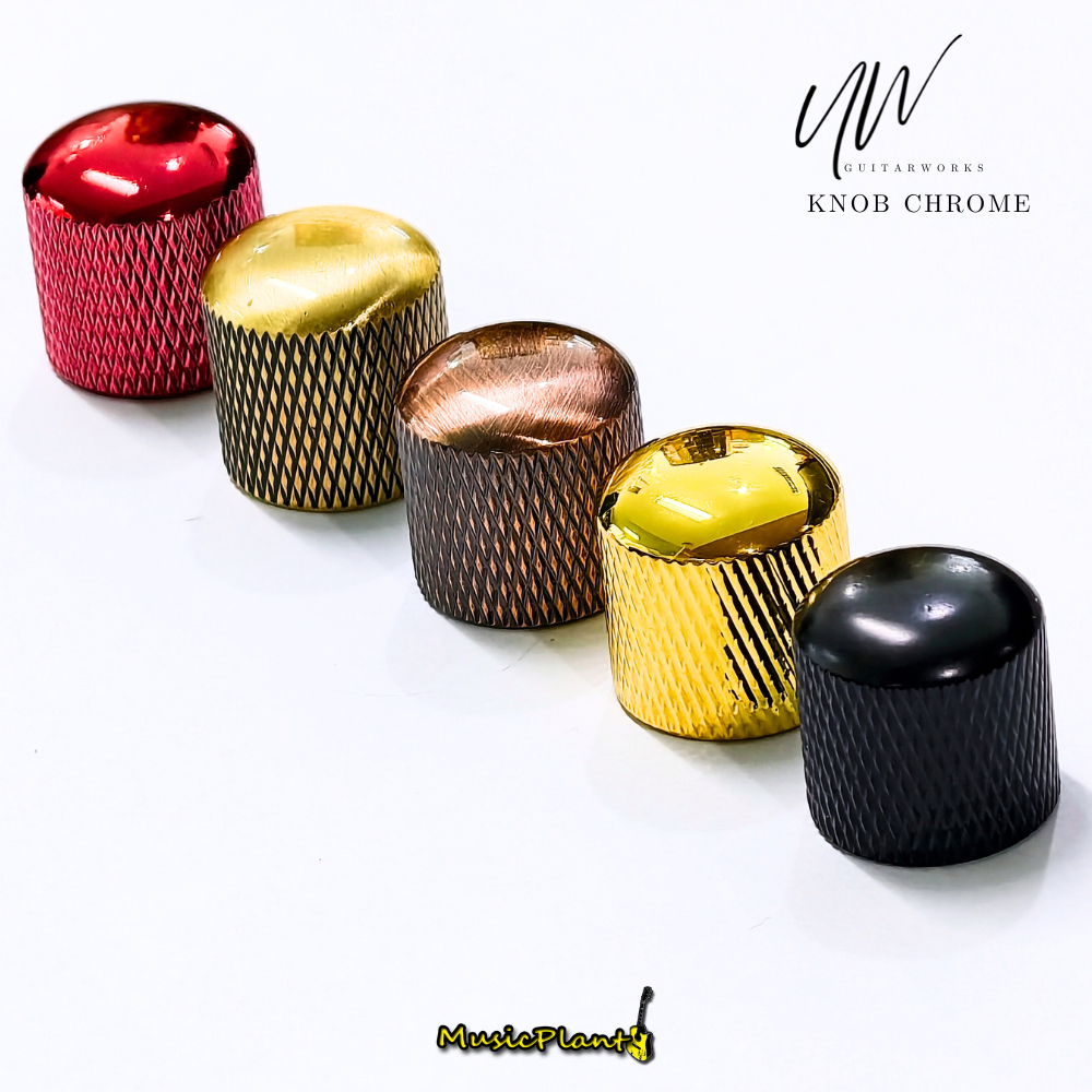 UW Guitar Knobs ลูกบิด / ปุ่มวอลลุ่ม ปุ่มโทน รุ่น Chrome
