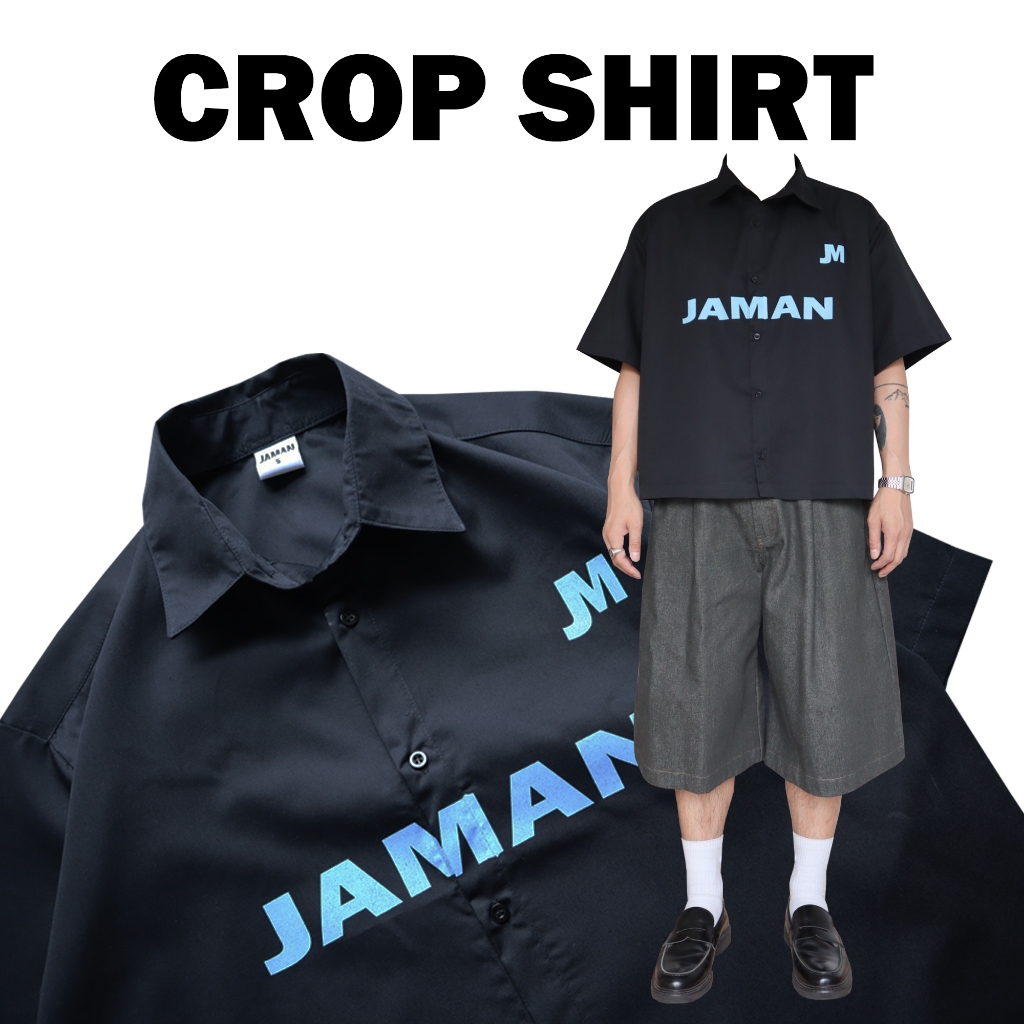 JAMANBKK / CROP SHIRT / เสื้อเชิ้ตครอป ทรงสั้น