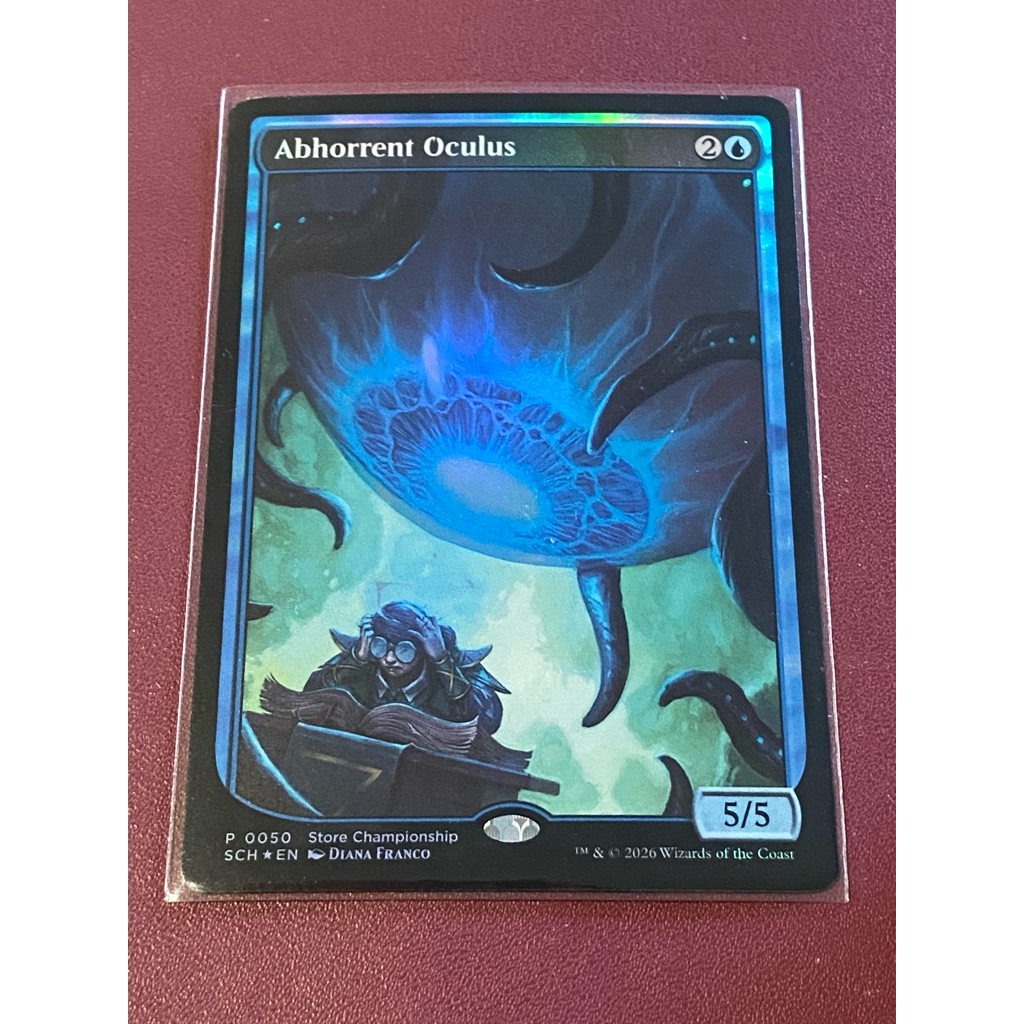 [MTG][SCH] Promotional: Abhorrent Oculus (Store Championship Foil) การ์ดแท้ Magic The Gathering